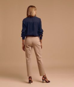 Devernois Pantalon | Pantalon Droit En Coton Stretch