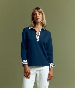 Devernois Hauts Et Chemises | Polo En Jersey De Viscose