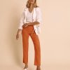 Devernois Pantalon | Pantalon Fluide En Lin Lave