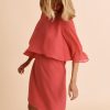 Devernois Robes Et Jupes | Robe A Manches En Mousseline