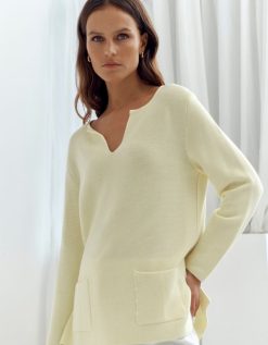 Devernois Engrener | Pull En Tricot Au Point De Mousse