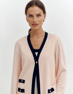 Devernois Engrener | Cardigan En Tricot Cotele