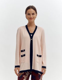 Devernois Engrener | Cardigan En Tricot Cotele