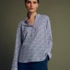 Devernois Hauts Et Chemises | Blouse Fluide En Crepe De Viscose