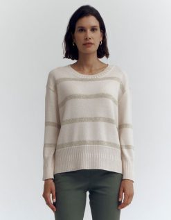 Devernois Engrener | Pull En Tricot Raye