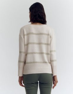 Devernois Engrener | Pull En Tricot Raye