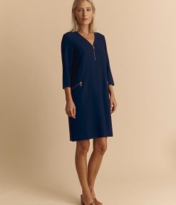 Devernois Robes Et Jupes | Robe A Double Tissage Natte