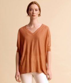 Devernois Engrener | Pull Fluide Oversize En Jersey De Lin