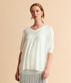 Devernois Engrener | Pull Fluide Oversize En Jersey De Lin