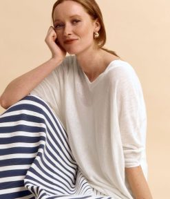 Devernois Engrener | Pull Fluide Oversize En Jersey De Lin