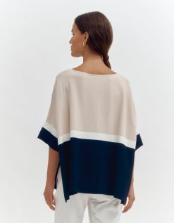 Devernois Engrener | Pull/Cape En Tricot Surdimensionne