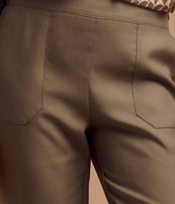 Devernois Pantalon | Pantalon 7/8 Droit En Tencel