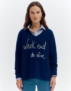 Devernois Engrener | Pull En Tricot Brode